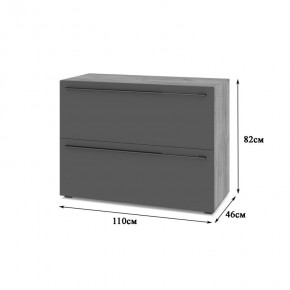 СТОУН С81 Комод (золотой дуб/графит) в Тюмени - tumen.ok-mebel.com | фото 2
