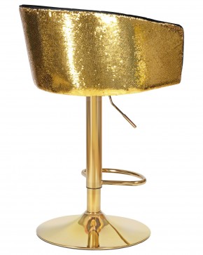 Стул барный DOBRIN DARCY GOLD SHINY, черный велюр с золотыми пайетками в Тюмени - tumen.ok-mebel.com | фото 4