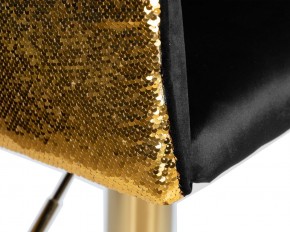 Стул барный DOBRIN DARCY GOLD SHINY, черный велюр с золотыми пайетками в Тюмени - tumen.ok-mebel.com | фото 7