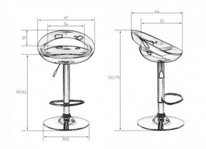 Стул барный DOBRIN DISCO LM-1010 (белый) в Тюмени - tumen.ok-mebel.com | фото 2