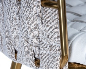 Стул барный DOBRIN EMMA GOLD, белый PU (T-01), белая ткань (F-49) в Тюмени - tumen.ok-mebel.com | фото 7