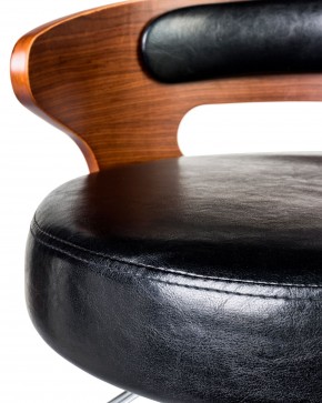Стул барный DOBRIN FRED BLACK, коричневое дерево, чёрный в Тюмени - tumen.ok-mebel.com | фото 6