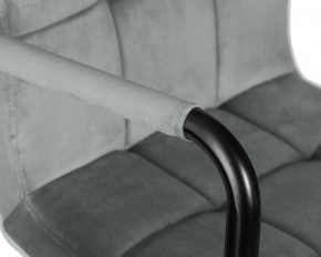 Стул барный DOBRIN KRUGER ARM BLACK, серый велюр (MJ9-75) в Тюмени - tumen.ok-mebel.com | фото 7