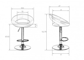 Стул барный DOBRIN MIRA LM-5001 (белый) в Тюмени - tumen.ok-mebel.com | фото 3