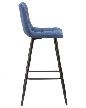 Стул барный DOBRIN NICOLE, черные матовые ножки, синяя ткань (UF860-14B) в Тюмени - tumen.ok-mebel.com | фото 3