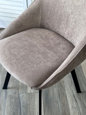Стул CASA, 360 град. поворот. B5 Капучино, велюр / черный каркас,М-City в Тюмени - tumen.ok-mebel.com | фото 3