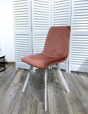 Стул DAIQUIRI BLUVEL-52 PINK / белый каркас, велюр М-City в Тюмени - tumen.ok-mebel.com | фото 7