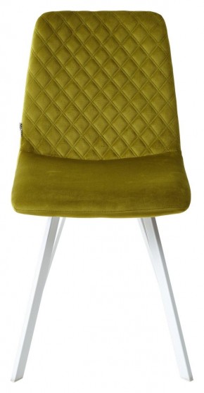 Стул DAIQUIRI BLUVEL-75 OLIVA / белый каркас, велюр М-City в Тюмени - tumen.ok-mebel.com | фото 5
