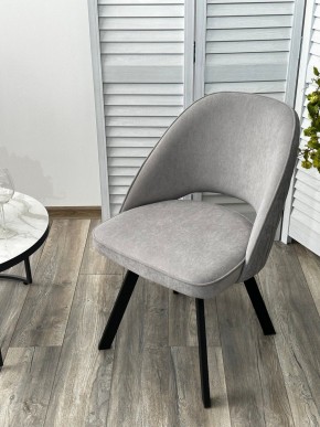 Стул DUNA 360 град. поворот. B22 Серый, велюр / черный каркас, М-City в Тюмени - tumen.ok-mebel.com | фото 8