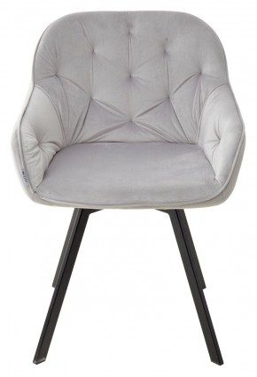 Стул GALE 360 град. поворот. BLUVEL-03 LIGHT GREY, велюр/ черный каркас, М-City в Тюмени - tumen.ok-mebel.com | фото 3