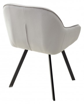 Стул GALE 360 град. поворот. BLUVEL-03 LIGHT GREY, велюр/ черный каркас, М-City в Тюмени - tumen.ok-mebel.com | фото 4