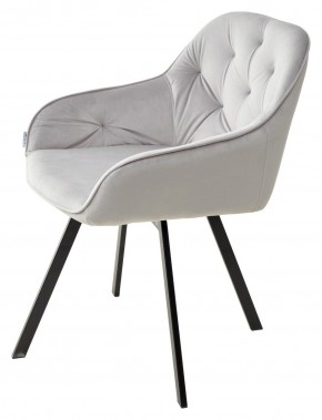 Стул GALE 360 град. поворот. BLUVEL-03 LIGHT GREY, велюр/ черный каркас, М-City в Тюмени - tumen.ok-mebel.com | фото 5