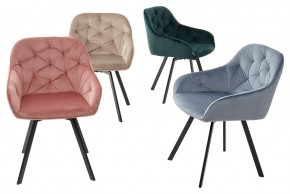 Стул GALE 360 град. поворот. BLUVEL-40 BEIGE, велюр/ черный каркас, М-City в Тюмени - tumen.ok-mebel.com | фото 3