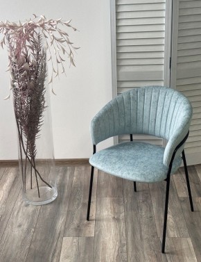 Стул ГЕММА, цвет RAIN 7 breeze, велюр / черный каркас М-City в Тюмени - tumen.ok-mebel.com | фото 4