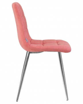Стул обеденный DOBRIN ALEX, хром ножки, розовая ткань (UF860-05B) в Тюмени - tumen.ok-mebel.com | фото 3