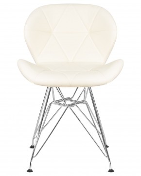 Стул обеденный DOBRIN BUTTERFLY CHROME, ножки хром, цвет кремовый в Тюмени - tumen.ok-mebel.com | фото 6