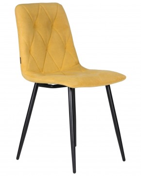 Стул обеденный DOBRIN CHILLY ROMBO, Горчичный Simple 15, основание черное в Тюмени - tumen.ok-mebel.com | фото 2