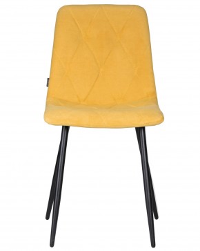 Стул обеденный DOBRIN CHILLY ROMBO, Горчичный Simple 15, основание черное в Тюмени - tumen.ok-mebel.com | фото 6