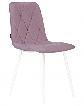 Стул обеденный DOBRIN CHILLY ROMBO, Лавандовый Simple 48, основание белый в Тюмени - tumen.ok-mebel.com | фото 2