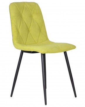 Стул обеденный DOBRIN CHILLY ROMBO, Лайм Simple 14, основание черное в Тюмени - tumen.ok-mebel.com | фото 2