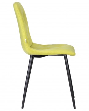Стул обеденный DOBRIN CHILLY ROMBO, Лайм Simple 14, основание черное в Тюмени - tumen.ok-mebel.com | фото 3