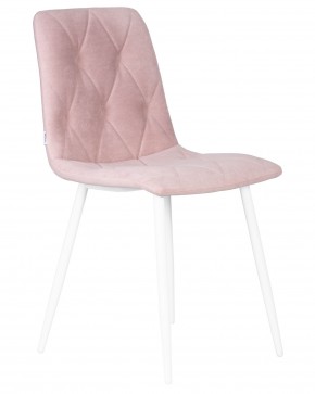 Стул обеденный DOBRIN CHILLY ROMBO, Розовый Simple 03, основание белый в Тюмени - tumen.ok-mebel.com | фото 2