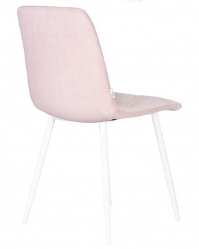 Стул обеденный DOBRIN CHILLY ROMBO, Розовый Simple 03, основание белый в Тюмени - tumen.ok-mebel.com | фото 4
