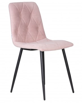 Стул обеденный DOBRIN CHILLY ROMBO, Розовый Simple 03, основание черное в Тюмени - tumen.ok-mebel.com | фото 2