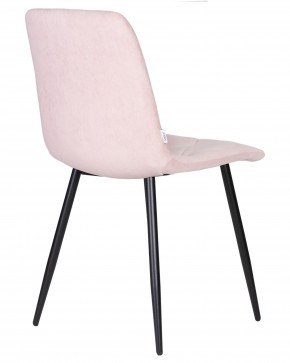 Стул обеденный DOBRIN CHILLY ROMBO, Розовый Simple 03, основание черное в Тюмени - tumen.ok-mebel.com | фото 4
