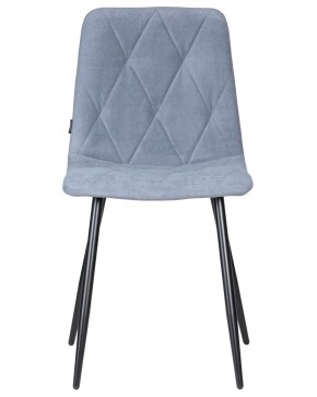 Стул обеденный DOBRIN CHILLY ROMBO, Серо-голубой Simple 26, основание черное в Тюмени - tumen.ok-mebel.com | фото 6