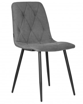 Стул обеденный DOBRIN CHILLY ROMBO, Серый Simple 33, основание черное в Тюмени - tumen.ok-mebel.com | фото