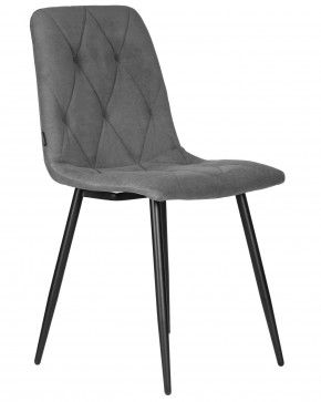 Стул обеденный DOBRIN CHILLY ROMBO, Серый Simple 33, основание черное в Тюмени - tumen.ok-mebel.com | фото 2