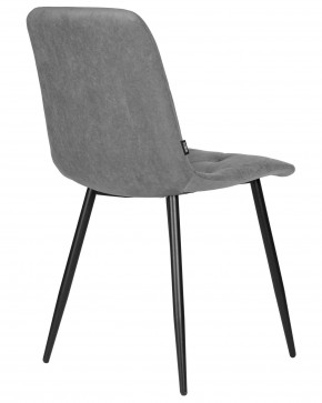 Стул обеденный DOBRIN CHILLY ROMBO, Серый Simple 33, основание черное в Тюмени - tumen.ok-mebel.com | фото 4