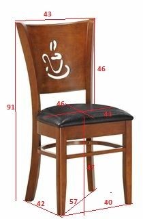 Стул обеденный DOBRIN JERRY, шоколад, чёрный в Тюмени - tumen.ok-mebel.com | фото 11