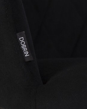 Стул обеденный DOBRIN ROBY, ЭМАЛЬ ЧЕРНЫЙ МУАР велюр Catania Black в Тюмени - tumen.ok-mebel.com | фото 2