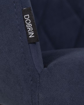 Стул обеденный DOBRIN ROBY, ЭМАЛЬ ЧЕРНЫЙ МУАР велюр Catania Dark Blue в Тюмени - tumen.ok-mebel.com | фото 9