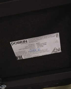 Стул обеденный DOBRIN ROBY, ЭМАЛЬ ЧЕРНЫЙ МУАР велюр Catania Forest в Тюмени - tumen.ok-mebel.com | фото 12