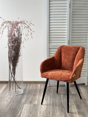 Стул REFLET 3018-09 терракотовый, шенилл / черный каркас, ®DISAUR в Тюмени - tumen.ok-mebel.com | фото 2
