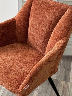 Стул REFLET 3018-09 терракотовый, шенилл / черный каркас, ®DISAUR в Тюмени - tumen.ok-mebel.com | фото 4