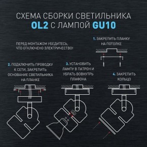 Светильник на штанге Эра OL2 GU10 BK Б0044260 в Тюмени - tumen.ok-mebel.com | фото 3