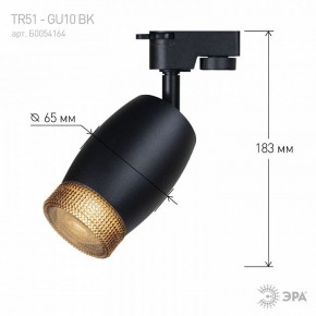 Светильник на штанге Эра  TR51 - GU10 BK в Тюмени - tumen.ok-mebel.com | фото 4