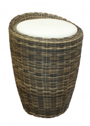 Табурет с местом для хранения LM-1100Rattan, кремовый в Тюмени - tumen.ok-mebel.com | фото