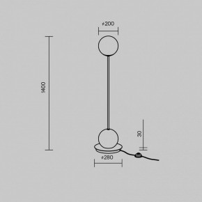 Торшер Maytoni Twins MOD427FL-L20B3K в Тюмени - tumen.ok-mebel.com | фото 4