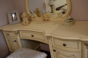 Туалетный стол + Зеркало Мона Лиза (крем) в Тюмени - tumen.ok-mebel.com | фото 5