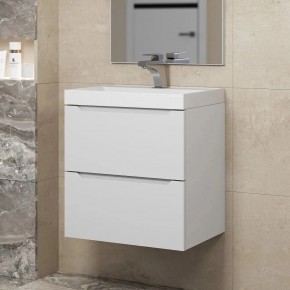 Тумба под раковину Uperwood Tanos 50 см, подвесная, белая матовая в Тюмени - tumen.ok-mebel.com | фото