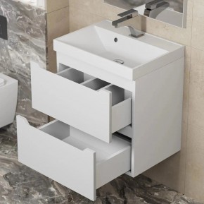 Тумба под раковину Uperwood Tanos 50 см, подвесная, белая матовая в Тюмени - tumen.ok-mebel.com | фото 3