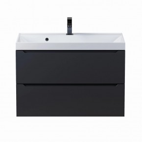 Тумба под раковину Uperwood Tanos 80 см, подвесная, черная матовая в Тюмени - tumen.ok-mebel.com | фото 8