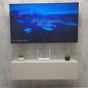 Тумба подвесная под ТВ LINES MTV4-MA 1150 Бежевый (Леда-М 10.1.5) в Тюмени - tumen.ok-mebel.com | фото 2