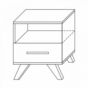 Тумба прикроватная Вега Скандинавия в Тюмени - tumen.ok-mebel.com | фото 7