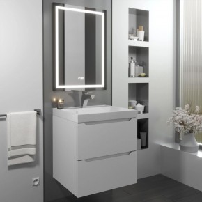 Тумба с раковиной Uperwood Tanos 50 см, подвесная, белая матовая в Тюмени - tumen.ok-mebel.com | фото